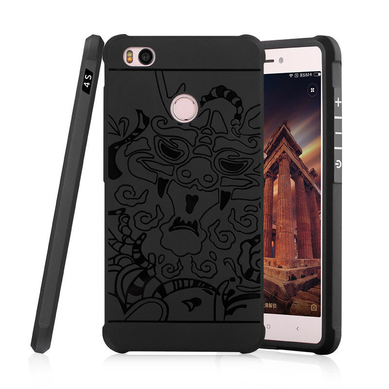 Case Xiaomi Mi 4S #เคสฝาหลัง TPU พิมพ์ลายมังกรรูปมงคล สวยงามทันสมัย