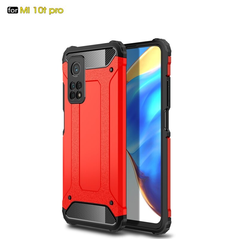 Case Xiaomi Mi 10T Pro #เคสฝาหลังเกราะป้องกัน ไฮบริด พลาสติก+TPU Heavy Duty Rugged Hybrid