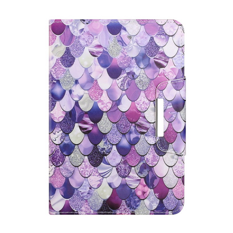 Case Samsung Galaxy Tab S6 10.5 SM-T860 SM-T865 #เคสฝาพับพิมพ์ลาย Pattern Printing Wide Clasp Stand Wallet Flip Leather