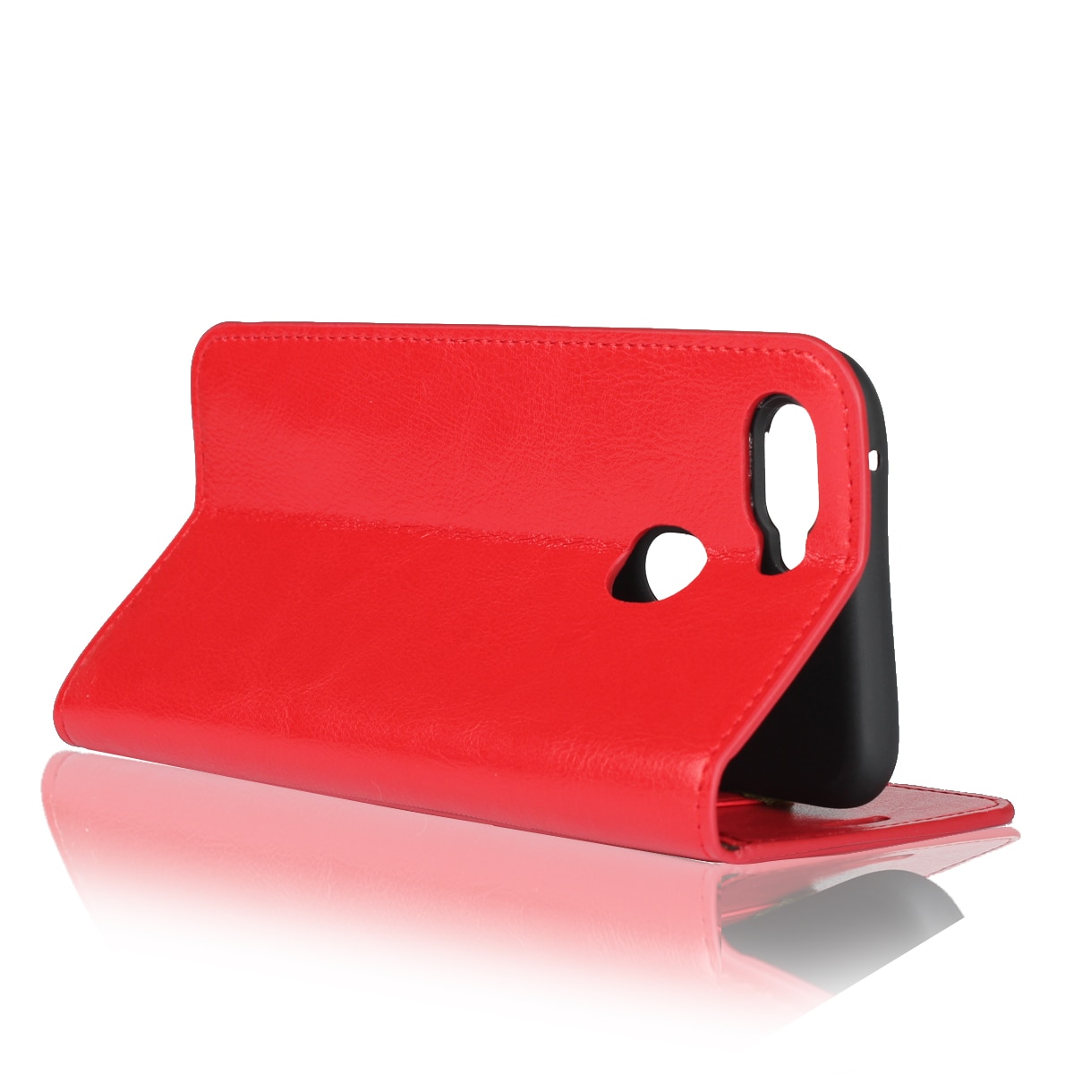 เคส OPPO A12 #เคสฝาพับแบบกระเป๋าสตางค์หนังแท้ Crazy Horse Genuine Leather Wallet Shell