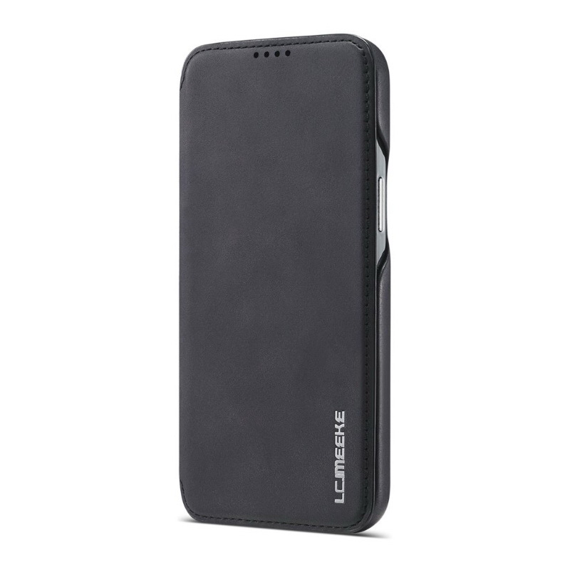 Case iPhone 14 #เคสฝาพับหนัง PU มีช่องใส่บัตร LC.IMEEKE Retro Style Leather Card Holder