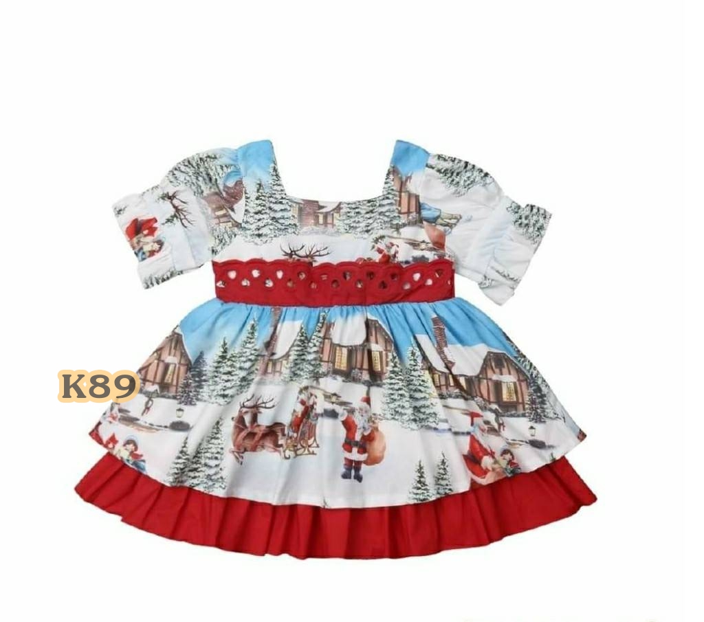 ชุดเด็กหญิง คริสมาสต์แนววินเทจ