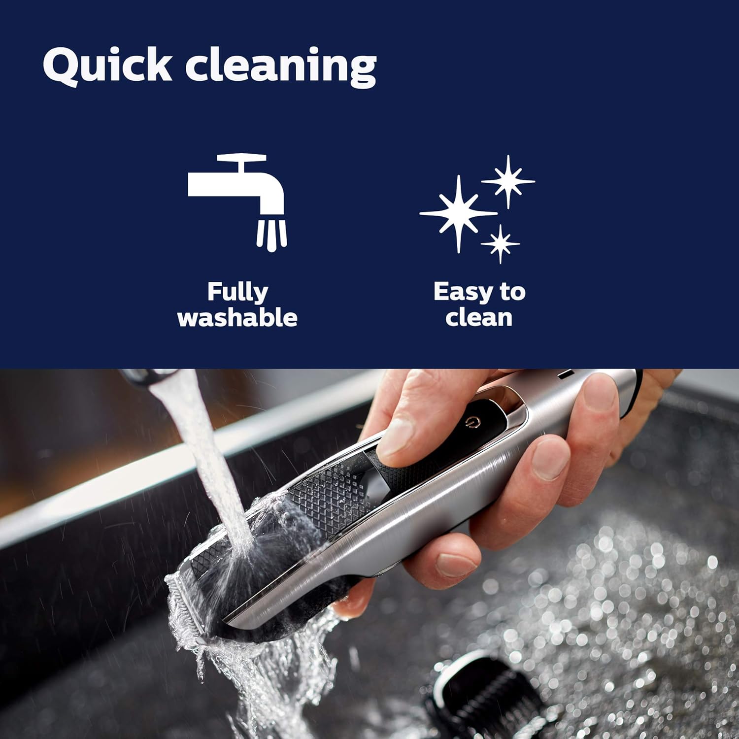 Philips® Norelco Beard and hair Trimmer Series 5500 BT5511/49 ปัตตาเลี่ยนไฟฟ้า สำหรับใบหน้าและผม