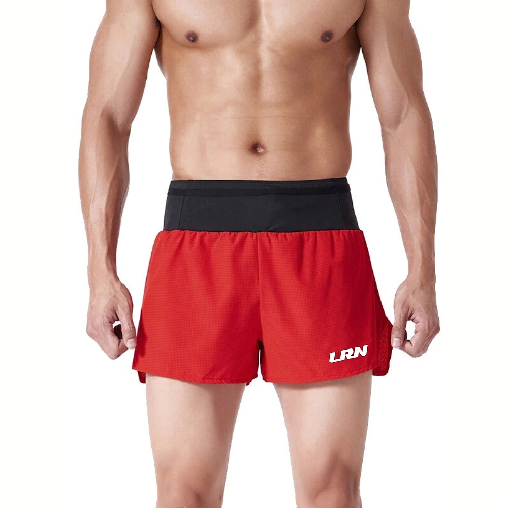กางเกงวิ่งขาสั้น วิ่งมาราธอน วิ่งเทรล 2.5 " มีซับในขาสั้น มีกระเป๋าใส่ของที่รอบเอวในตัว (F04)