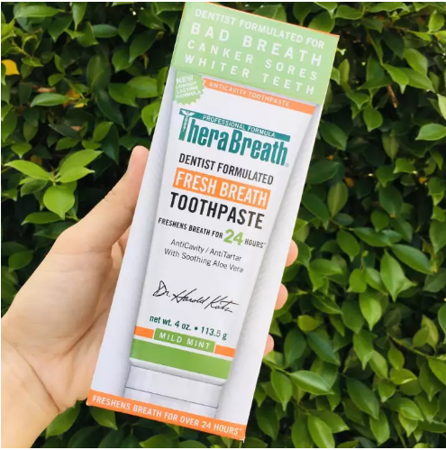 TheraBreath® Fresh Breath Toothpaste, Mild Mint Flavor 113.5g ยาสีฟันลดกลิ่นปาก รสมิ้นต์