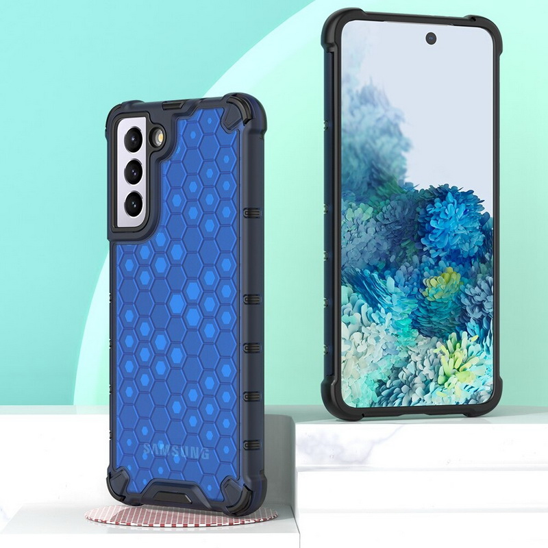 เคส Samsung Galaxy S22 5G #เคสฝาหลังกันกระแทก Honeycomb Shock Absorber TPU + PC + Silicone Hybrid