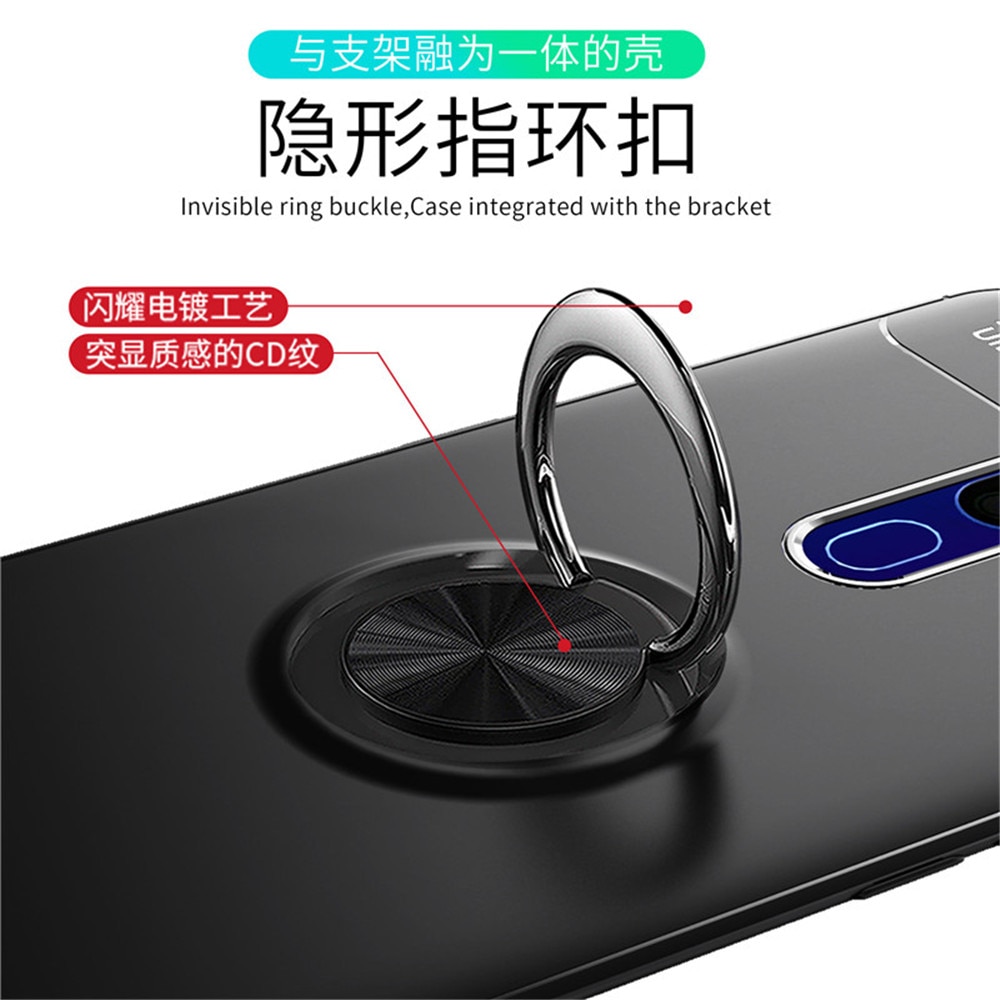 Case OPPO A9 2020 /A5 (2020) #เคสฝาหลัง TPU Finger Ring Kickstand (แผ่นโลหะแบบ Built-in)
