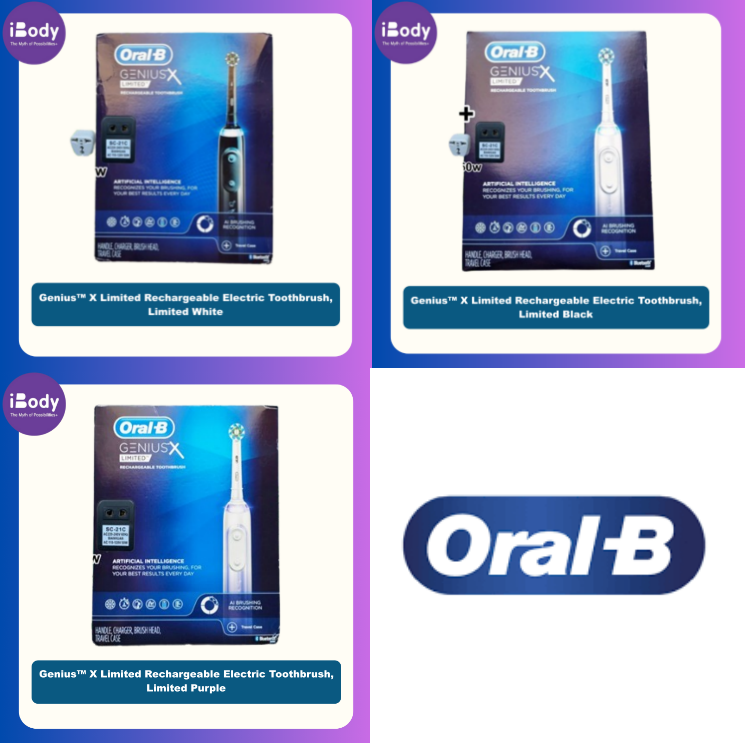 (Oral-B®) Genius™ X Limited Rechargeable Electric Toothbrush ออรัลบี แปรงฟันไฟฟ้า
