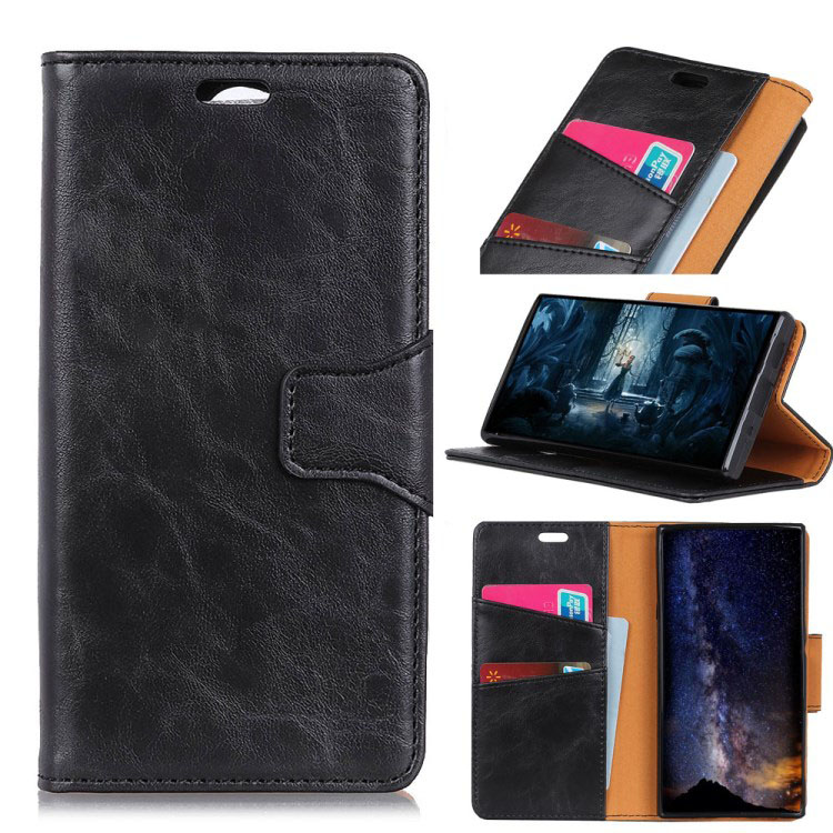 เคส Xiaomi Mi Mix 3 #เคสฝาพับหนังแยกคุณภาพดี Crazy Horse Split Leather Wallet