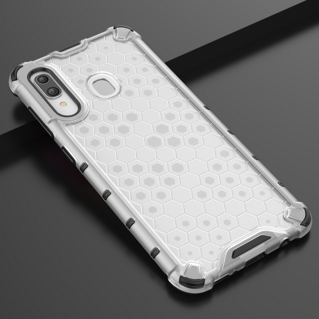 Case Samsung Galaxy A30 / A20 #เคสฝาหลังกันกระแทก Honeycomb Shock Absorber TPU + PC + Silicone Hybrid