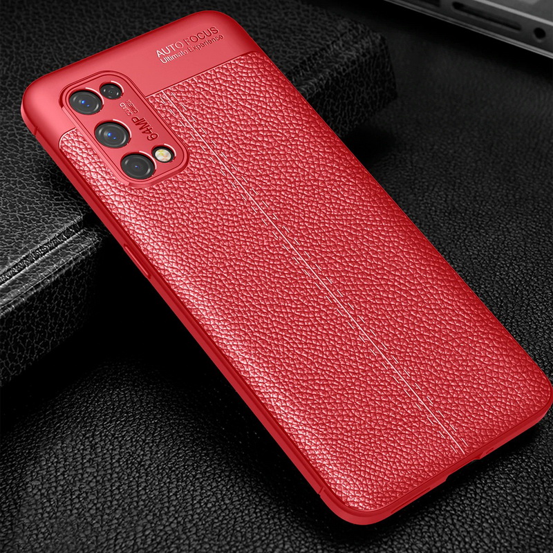 Case Realme 7 pro #เคสฝาหลัง TPU ผิวลิ้นจี่ช่วยป้องกันลายนิ้วมือและกันลื่นได้ดี