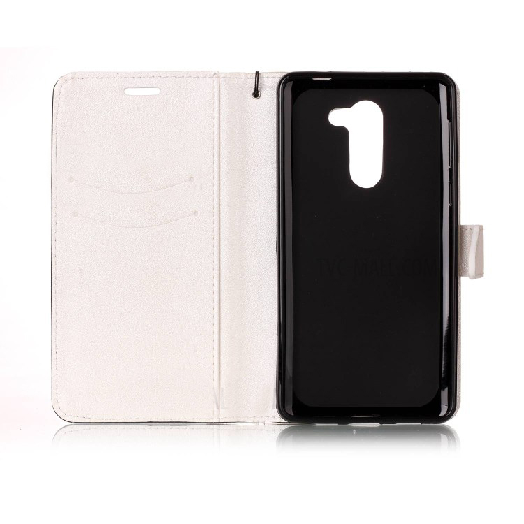 เคสหนัง PU แบบ ฝาพับออกแบบสีตัดกัน Case Huawei GR5 2017