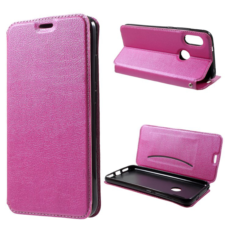 เคส Xiaomi Mi 8 (6.21-inch) #เคสฝาพับหนัง PU มีช่องใส่บัตร Auto-absorbed Leather