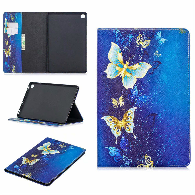 เคส Samsung Galaxy Tab S5e SM-T720 #เคสฝาพับหนัง PU พิมพ์ลาย Pattern Printing Wallet ลายน่ารักๆ