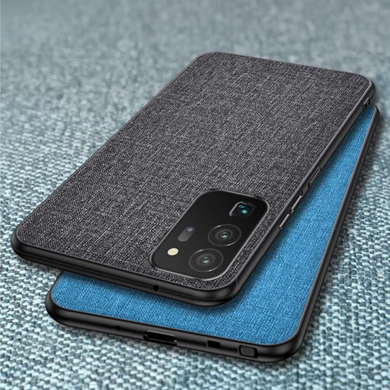 เคส Samsung Galaxy Note 20 / Note 20 5G#เคสฝาหลังเคลือบผิวผ้า Matte Cloth PU + PC + TPU Hybrid