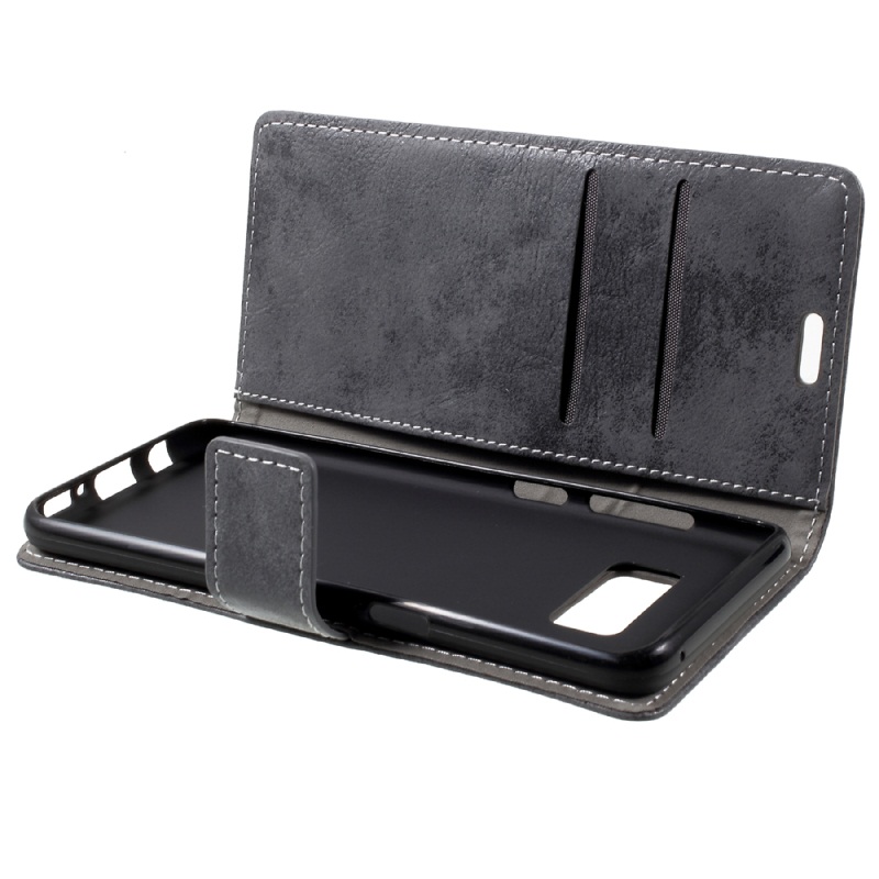 เคส Samsung S8 เคสหนังฝาพับกระเป๋าสตางค์สไตล์ วินเทจ Vintage Style