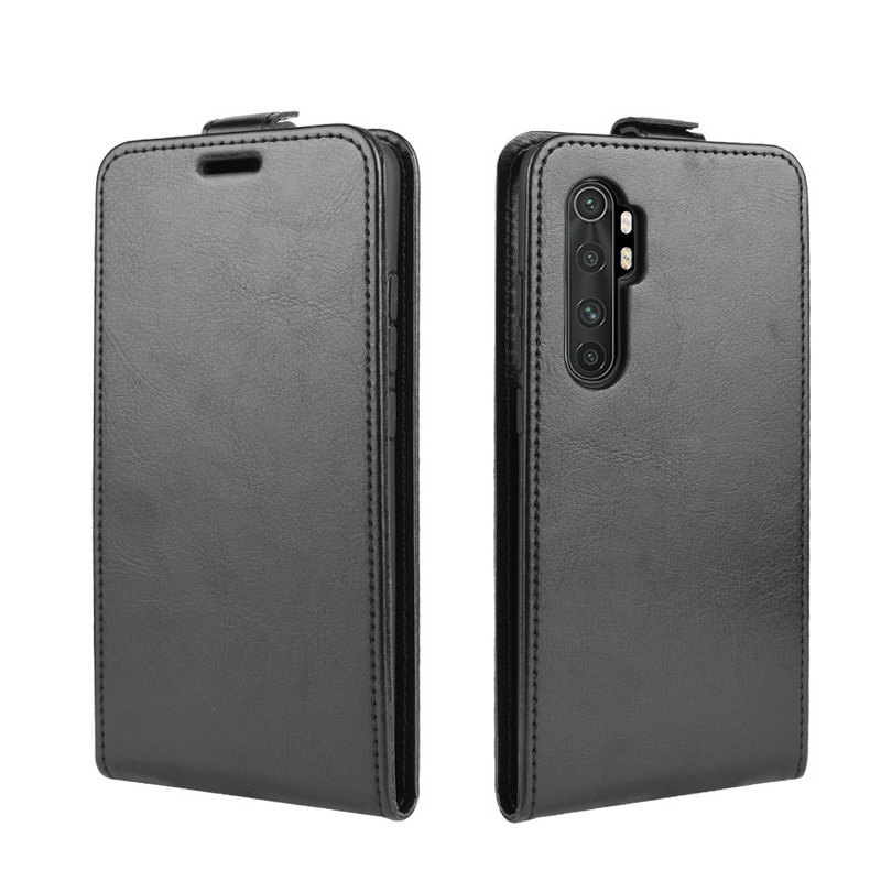เคส Xiaomi Mi Note 10 Lite #เคสฝาพับหนัง PU Crazy Horse แนวตั้ง พร้อมช่องเสียบการ์ด