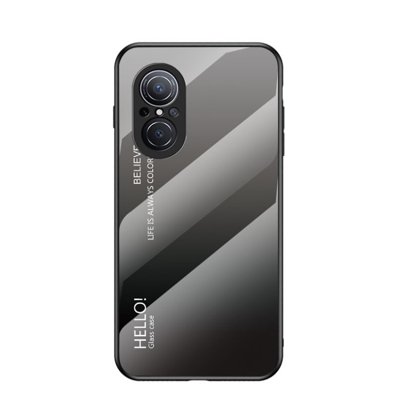 เคส Huawei Nova 9 SE #เคสฝาหลัง Gradient Color Glass + PC + TPU Hybrid Case