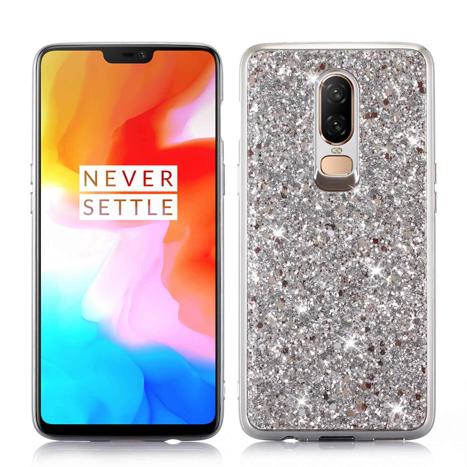 Case OnePlus 6 #เคสฝาหลัง TPU GelGlittery Sequins สีสันสวยงามทันสมัย