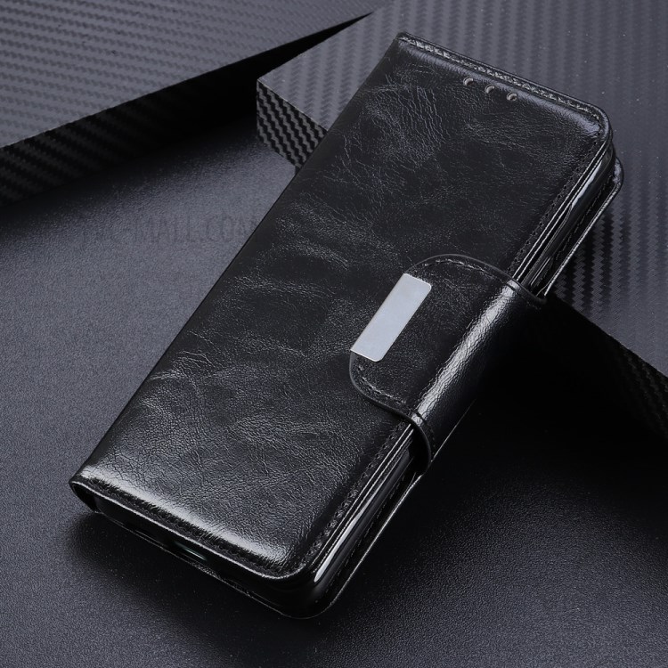 Case OPPO Reno 2F #เคสแบบฝาพับหนัง PU ผิวหนังม้ามีช่องเสียบการ์ด 6 ช่อง Crazy Horse 6 Card Slots Leather