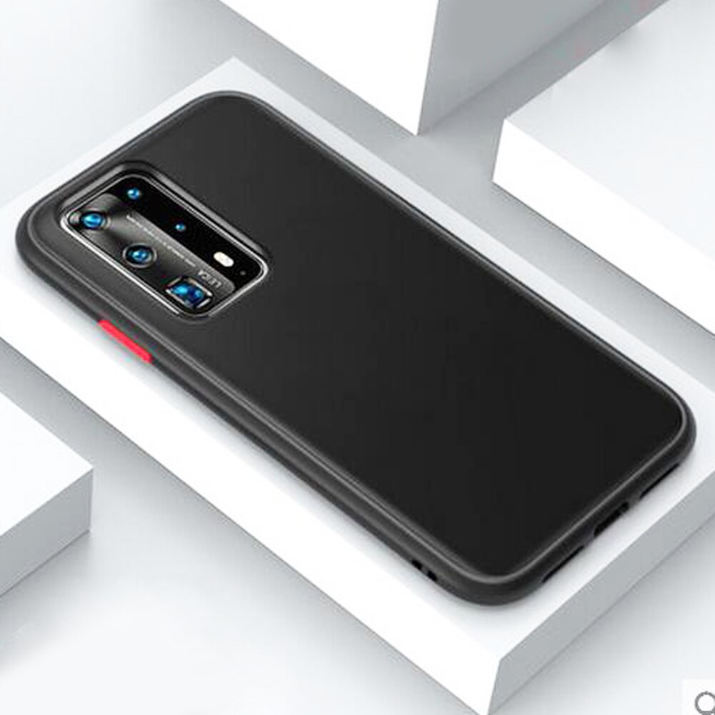 Case Huawei P40 Pro #เคสฝาหลังซิลิโคนโปร่งแสงขอบนิ่ม Frosted Translucent Silicone Case