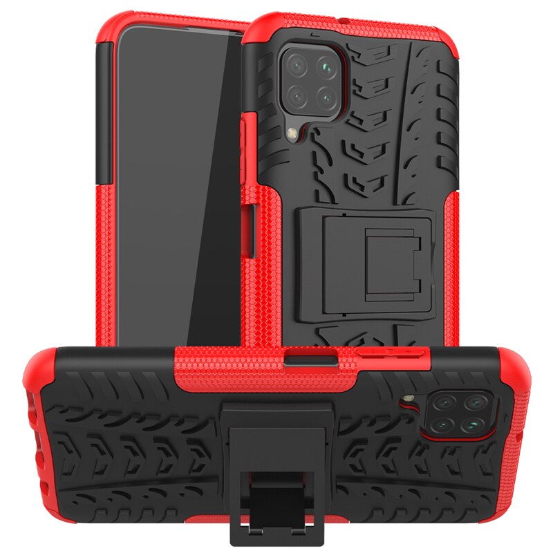 เคส Huawei nova 7i #เคสฝาหลังกันลื่น Cool Tyre Pattern Kickstand (PC + TPU)