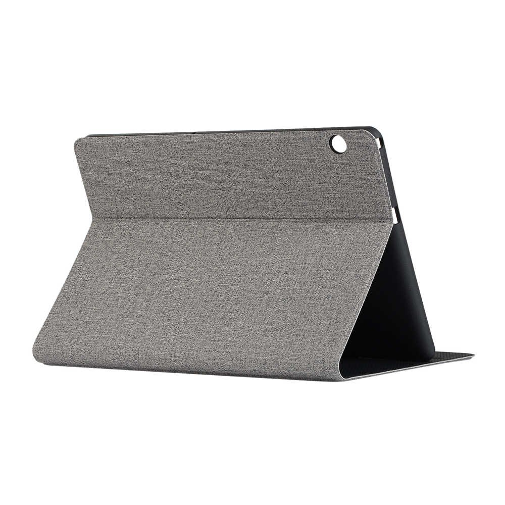 Case Huawei MediaPad T5 10 #เคสฝาพับหนัง PU ผิวเนื้อผ้าพับตั้งได้สีสันสวยงาม