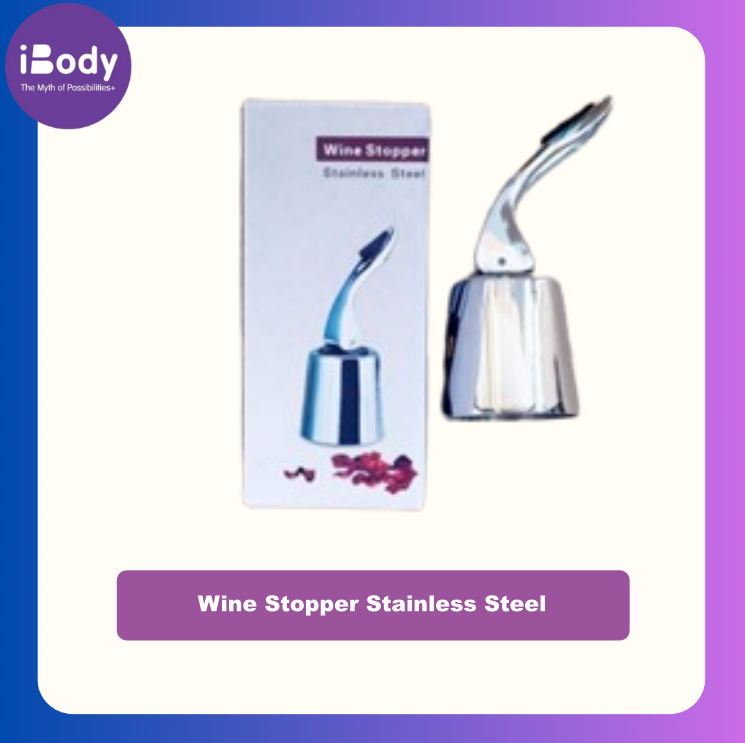 Sunwuun® Wine Stopper Stainless Steel จุกขวดไวน์ จุกไวน์สูญญากาศ จุกขวดไวน์สแตนเลส ใช้ซ้ำได้