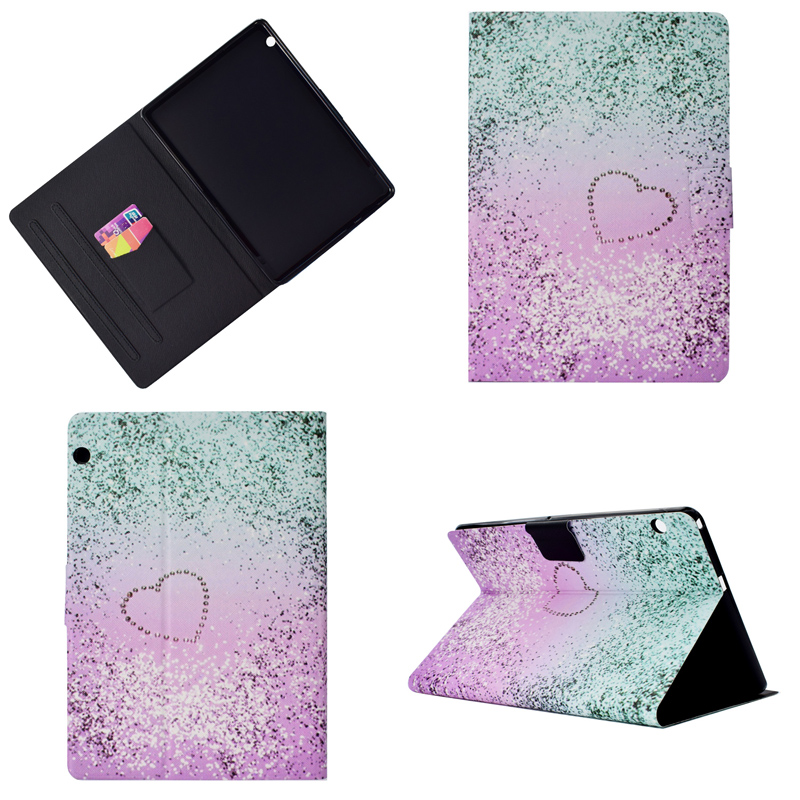 Case Huawei MediaPad T3 10 #เคสฝาพับหนัง PU พิมพ์ลาย Pattern Printing Stand Leather Tablet Cover