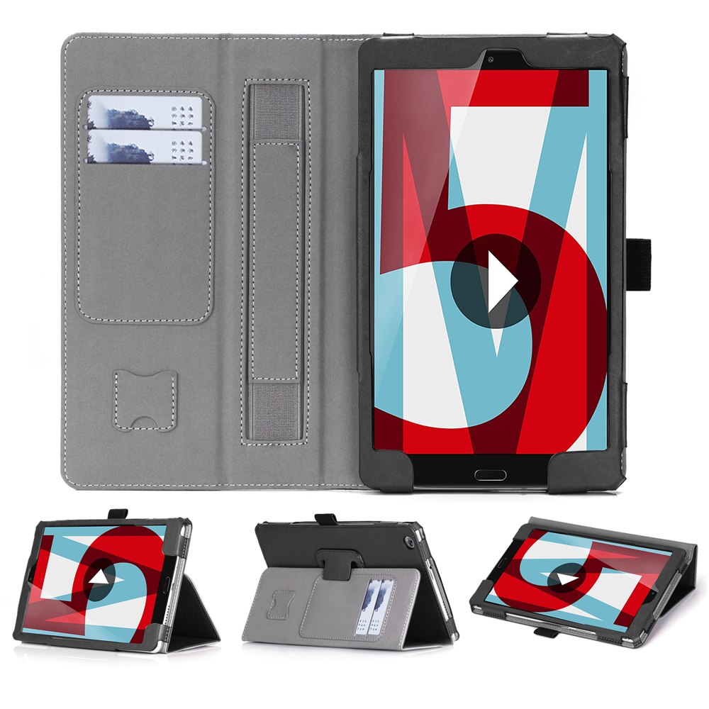 เคส Huawei MediaPad M5 8.4 นิ้ว #เคสฝาพับหนัง PU มีช่องเสียบบัตร Foldable Stand PU Leather Card Holder Shell