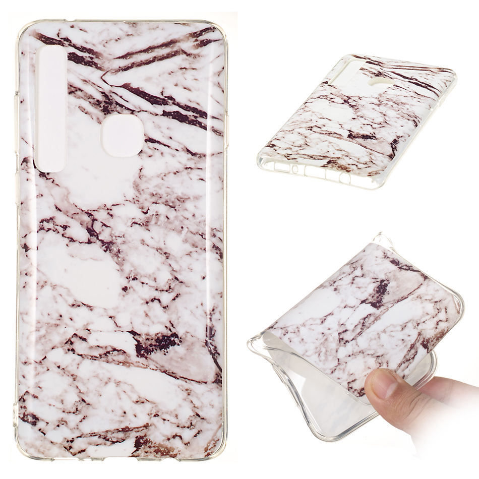 เคส Samsung Galaxy A9 (2018) #เคสฝาหลังนิ่มลายหินอ่อน Marble Pattern IMD TPU