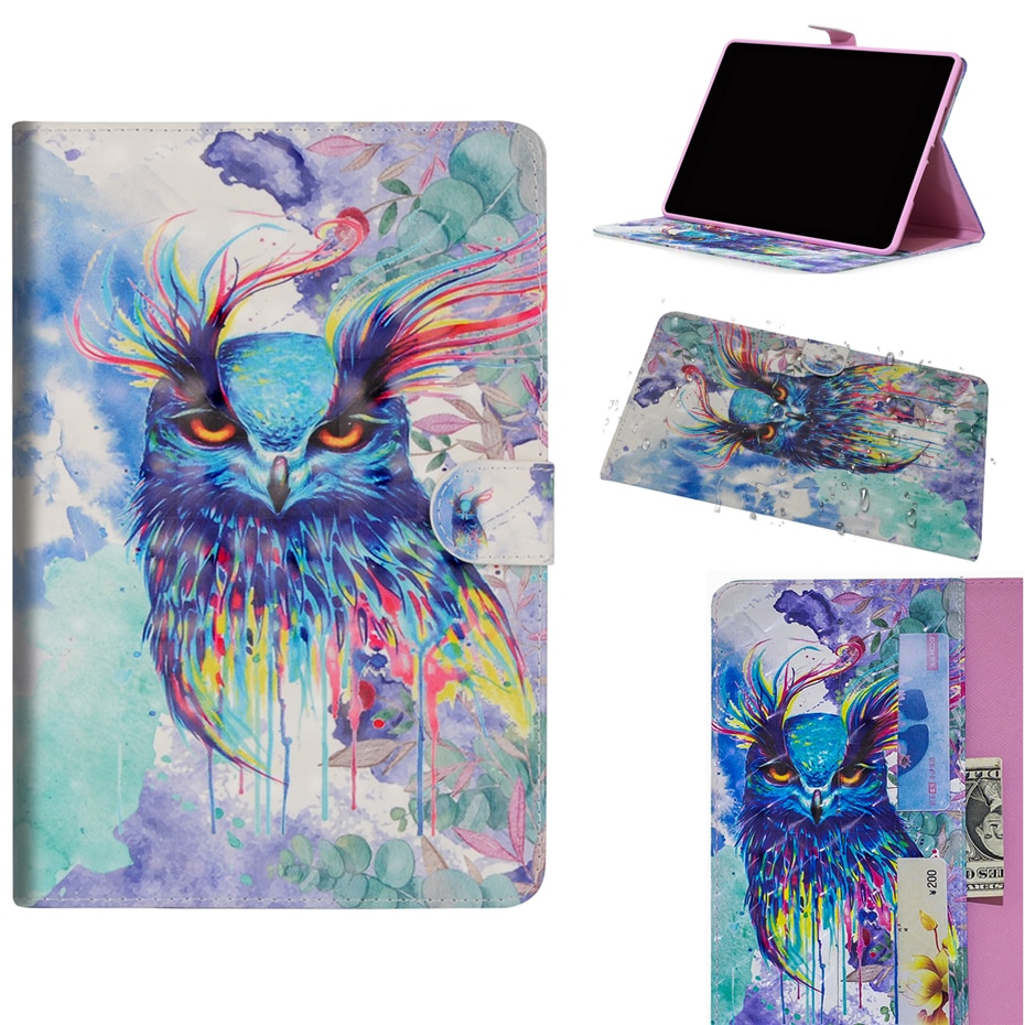 Case Huawei MediaPad M5 Lite 8 #เคสฝาพับหนัง PU พิมพ์ลวดลาย Light Spot Decor Patterned Printing Smart Leather