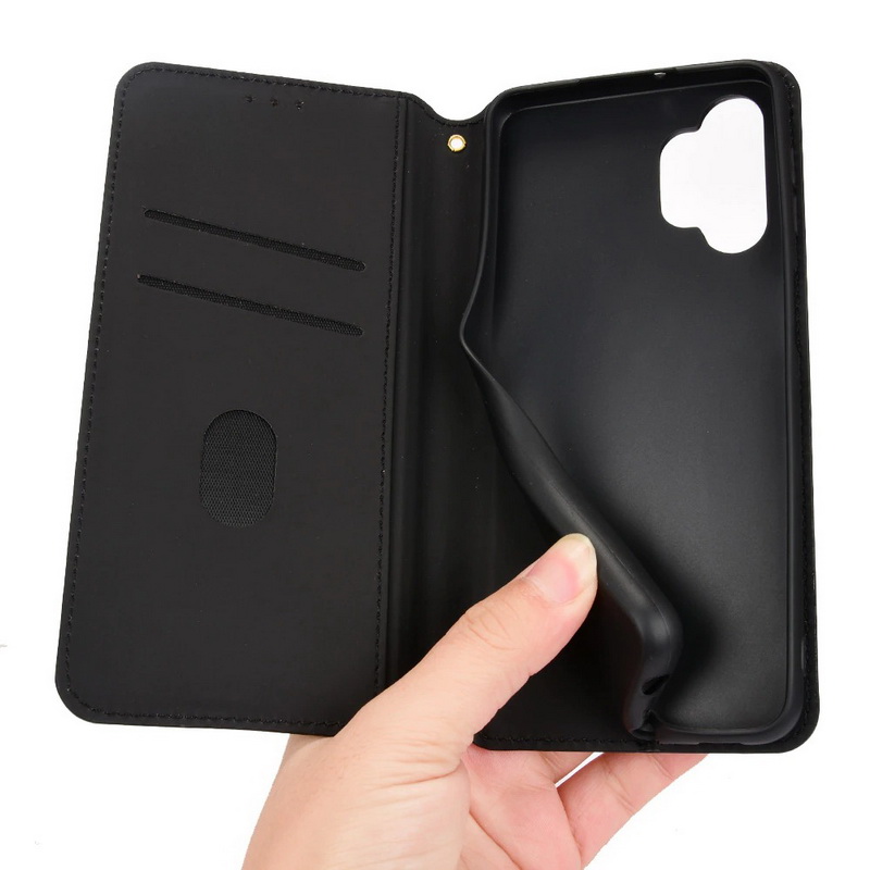 เคส Samsung Galaxy S22 Ultra 5G #เคสฝาพับหนัง PU สไตล์กระเป๋าสตางค์พร้อมช่องใส่การ์ด Luxury Flip Stand Card Phone Leather Wallet Cover Casing