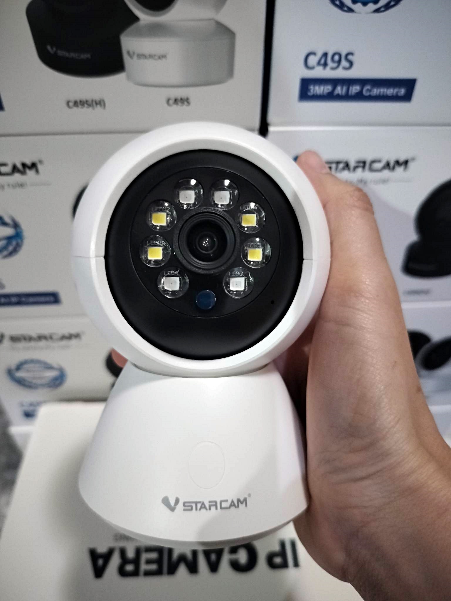 Vstarcam Vstarcam ใหม่ล่าสุด กล้องวงจรปิดกล้องใช้ภายใน รุ่นC991 ความคมชัด3ล้านพิกเซล #สินค้าขายดียอดฮิต ขาว