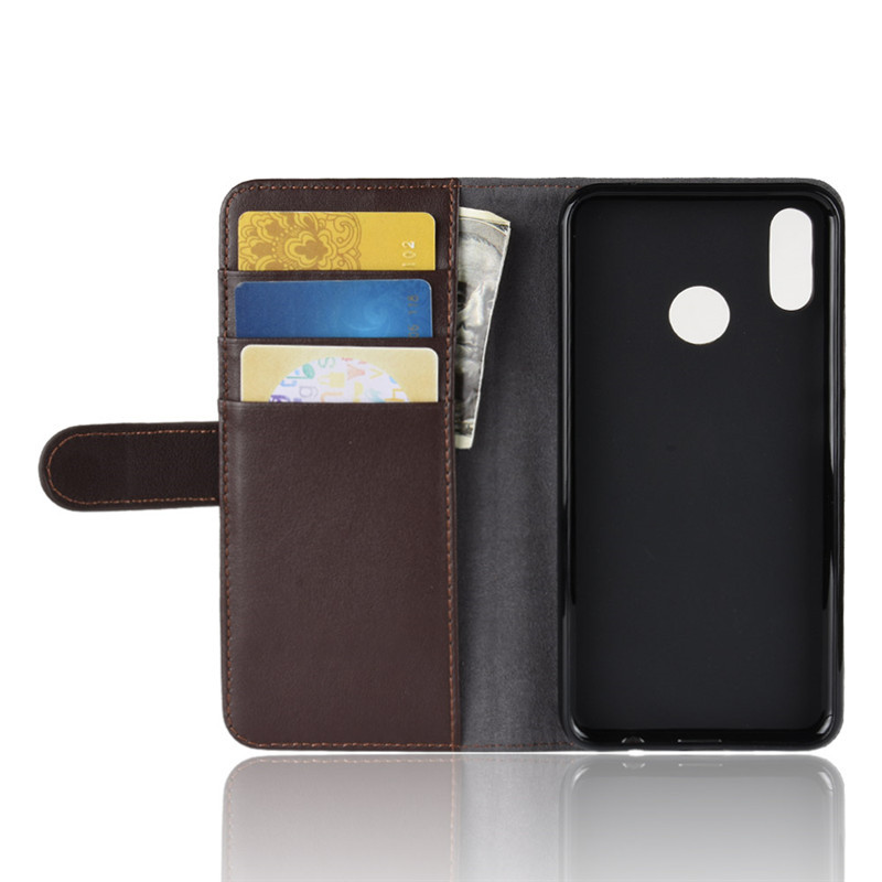 เคส Huawei nova 3 #เคสฝาพับสไตล์กระเป๋าสตางค์รูปแบบหนังแยก Genuine Split Leather Wallet