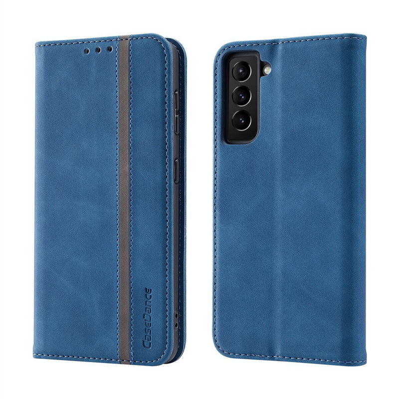 เคส Samsung Galaxy S22 5G #เคสฝาพับหนัง PU สไตล์กระเป๋าสตางค์พร้อมช่องใส่การ์ด Luxury Flip Stand Card Phone Leather Wallet Cover Casing Auto-absorbed Smartphone