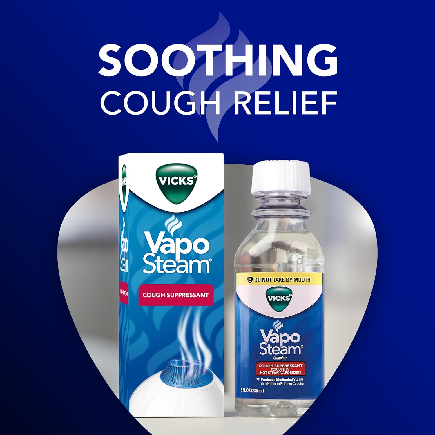 น้ำยาวิคส์ VapoSteam Liquid 236 ml (Vicks®) น้ำยาเติมเครื่องพ่นวิคส์ น้ำยาเติมเครื่องทำไอระเหยวิคส์