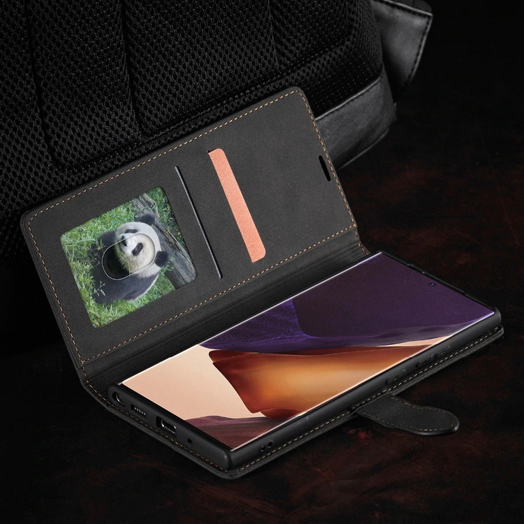 เคส Samsung Galaxy S23 5G #เคสฝาพับหนัง PU แบบกระเป๋าสตางค์ FORWENW F1 Series Card Holder Slot Wallet Stand Protection Phone Cover