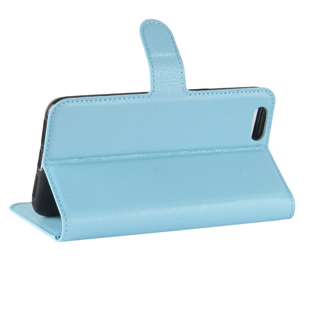 เคส OPPO A71 #เคสฝาพับสไตล์กระเป๋าสตางค์หนัง PU ผิวลิ้นจี่สีสันสวยงามทันสมัย