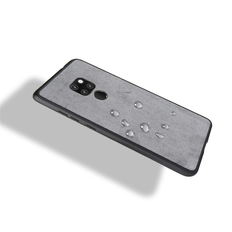 Case Huawei Mate 20 X #เคสฝาหลังพลาสติกผิวเคลือบผ้ากำมะหยี่ PC + TPU Hybrid Case