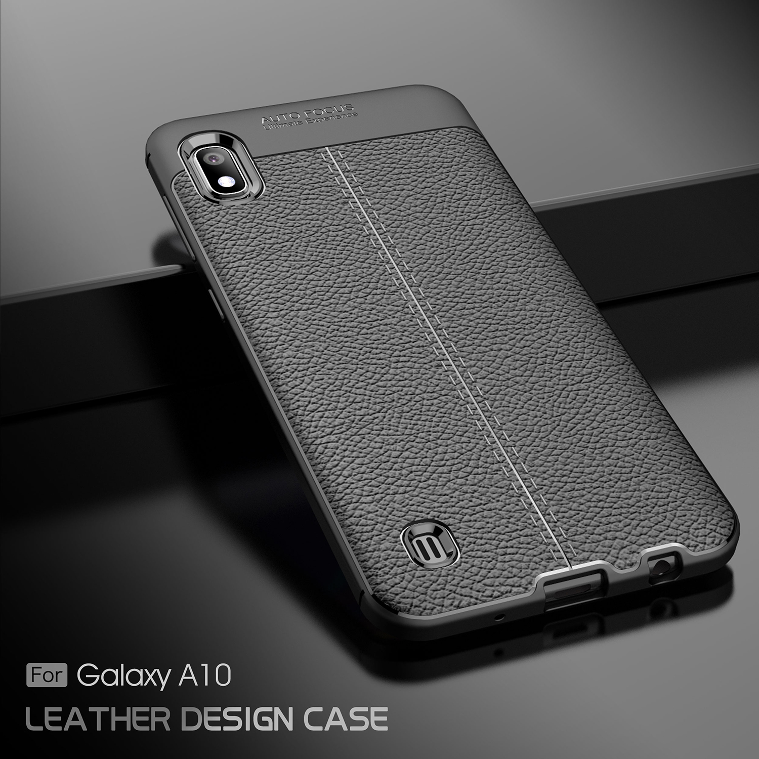 เคส Samsung Galaxy A10 TPU #เคสฝาหลังผิวลิ้นจี่ช่วยป้องกันลายนิ้วมือและกันลื่นได้ดี