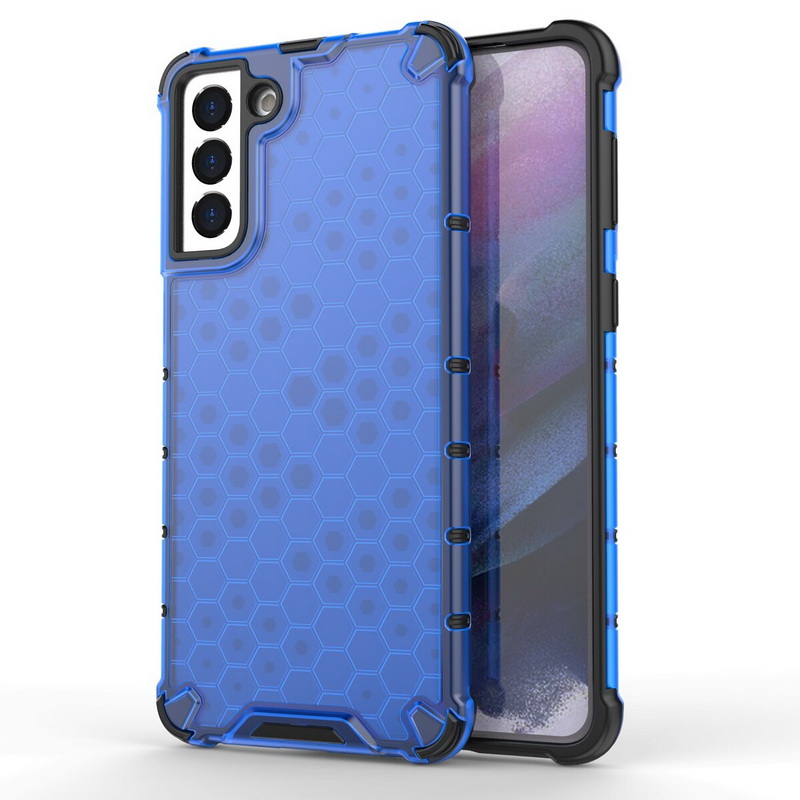 เคส Samsung Galaxy S22 5G #เคสฝาหลังกันกระแทก Honeycomb Shock Absorber TPU + PC + Silicone Hybrid