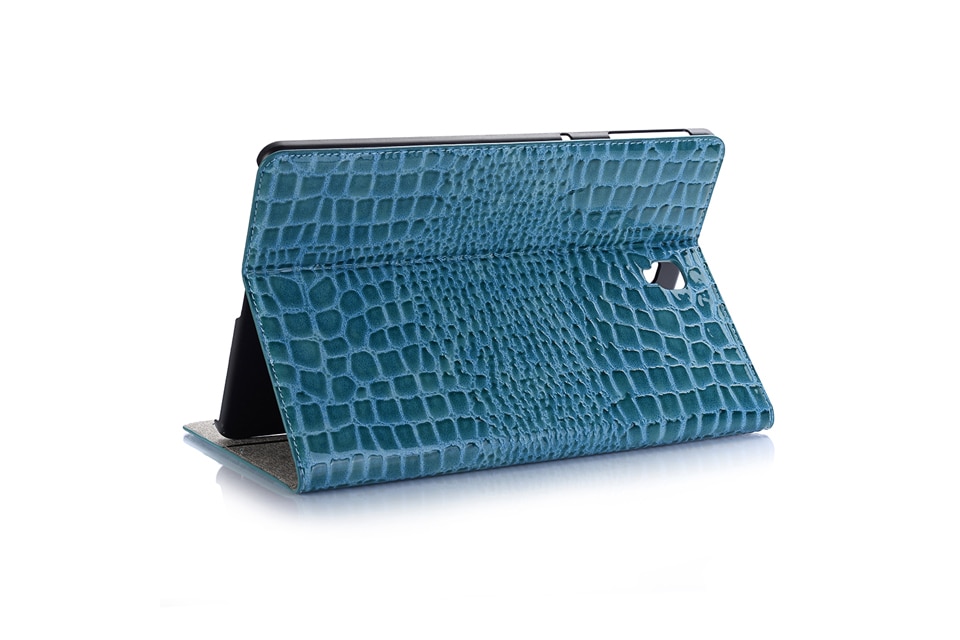 เคส Samsung Galaxy Tab S4 10.5 นิ้ว #เคสฝาพับแบบกระเป๋าสตางค์ลายผิวหนังจระเข้ Crocodile Texture