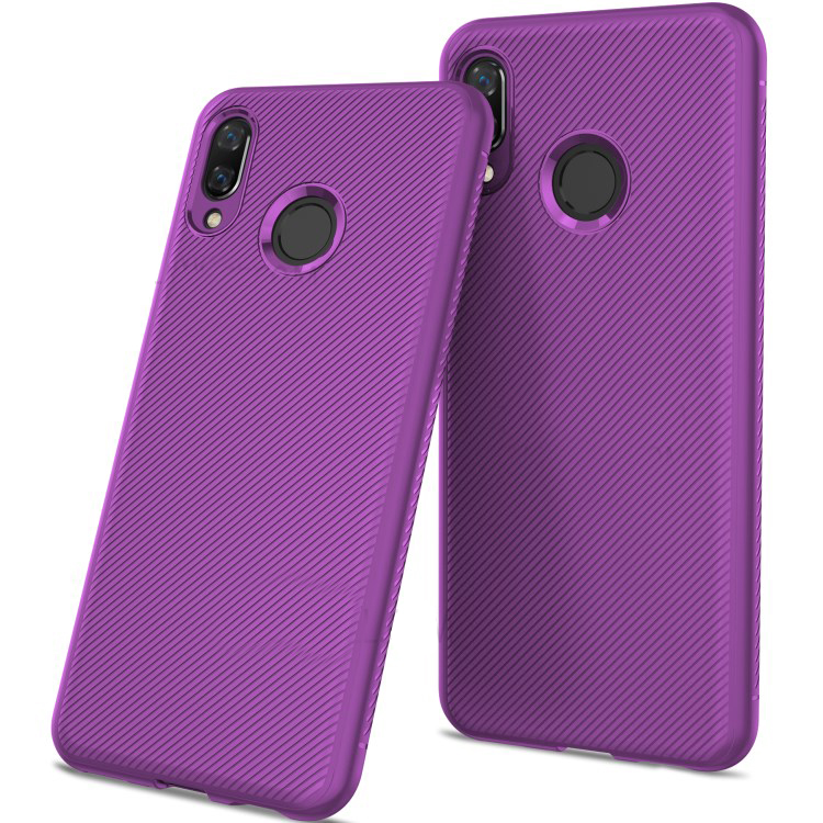 เคส Huawei nova 3 #เคสฝาหลัง TPU นิ่ม Twill Texture Soft Silicone Back Case Cover