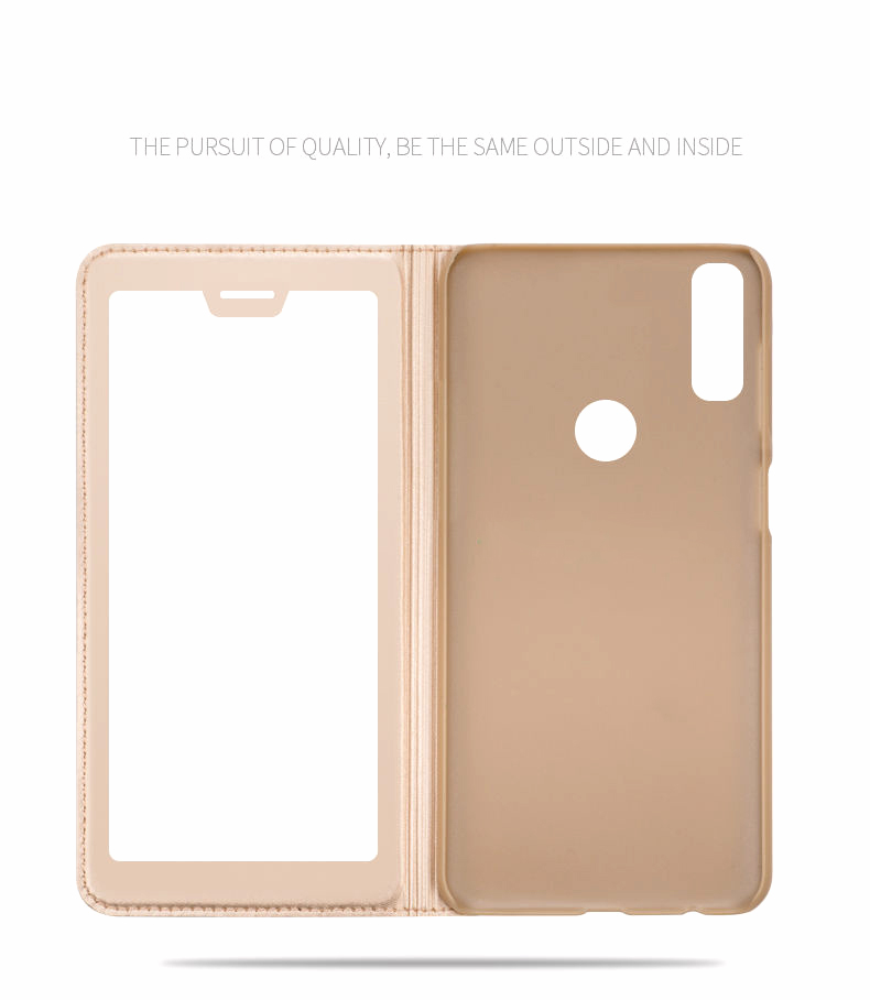 Case Huawei P20 Lite / Nova 3e #เคสฝาพับหนัง PU ปกช่องวิว Window View Leather Flip Case