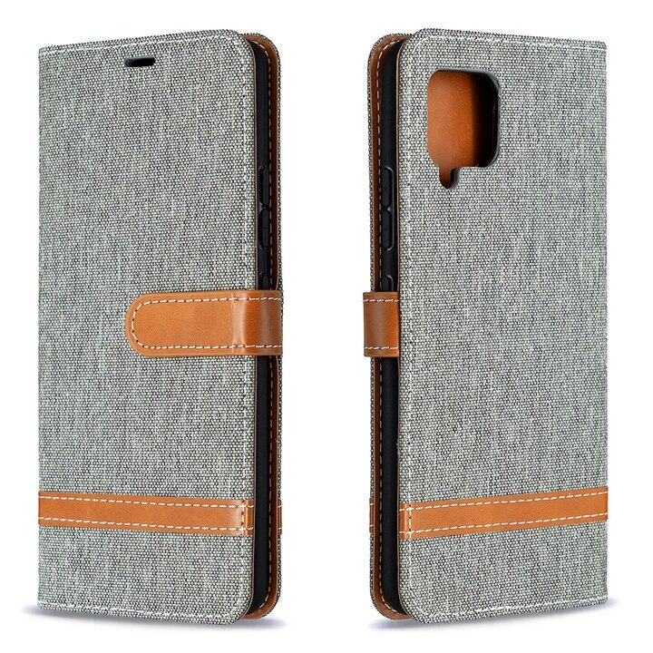 เคส Samsung Galaxy A42 5G #เคสฝาพับหนัง PU พร้อมสายคล้องมือ สีสันสดใส