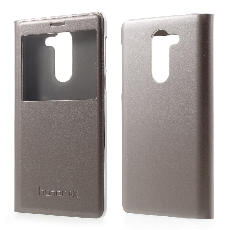 Case Huawei GR5 2017 เคสฝาพับ หนัง PU มีช่องวิวสีสันสวยงาม