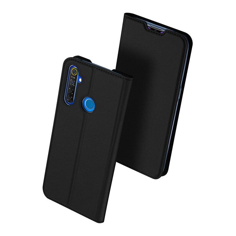 Case Realme 5/5s #เคสฝาพับหนัง PU DUX DUCIS Skin Pro Series Auto-absorbed PU Leather คุณภาพดี