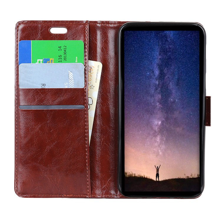 Case Huawei P30 Pro #เคสฝาพับหนัง PU ผิวหนังม้าแบบกระเป๋าสตางค์ Crazy Horse Wallet Leather