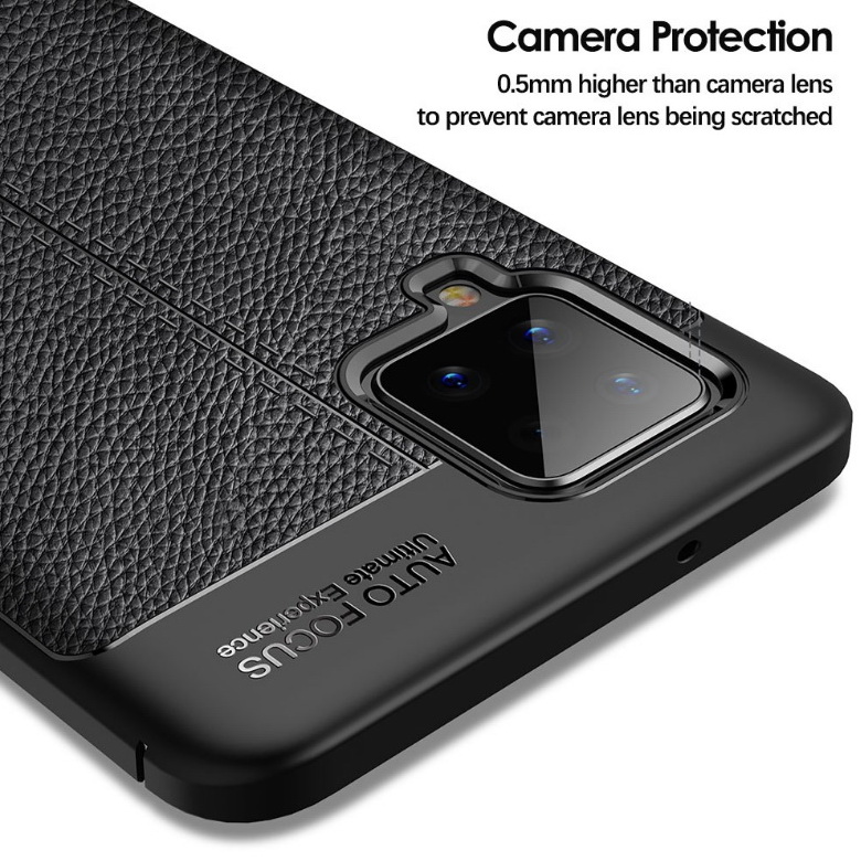 เคส Samsung Galaxy A42 5G #เคสฝาหลัง TPU ผิวลิ้นจี่ช่วยป้องกันลายนิ้วมือและกันลื่นได้ดี